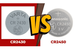 CR2430 VS CR2450 Baterija: dydis, akumuliatoriaus charakteristikos, programos