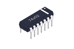 7400 serijos ir vartai: tyrinėti 74LS02/74HC02 funkcijos ir programos