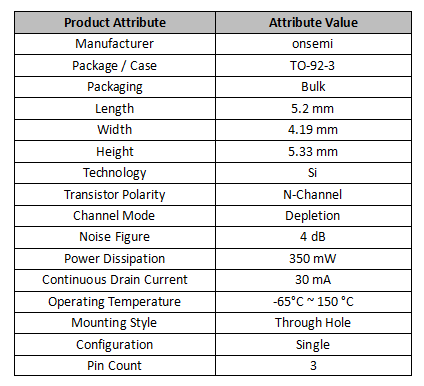 Technical Parameters of 2N5486 Transistor