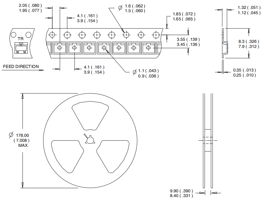 IRLML6402 Tape and Reel Information