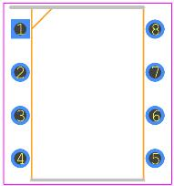 TLC555CP Footprint